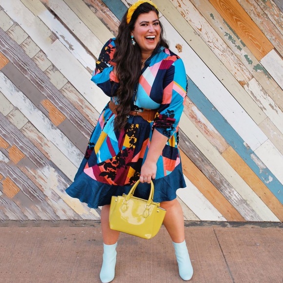 Anthropologie Gillian Abstract Shirtdress - Picture 8 of 9